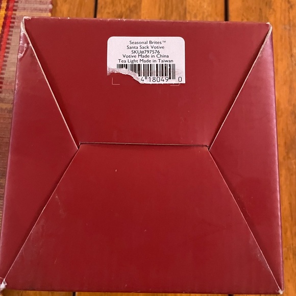 🆕 Lenox Seasonal Brites Santa Sack  / Candy canes Votive tea light holder - Picture 5 of 8